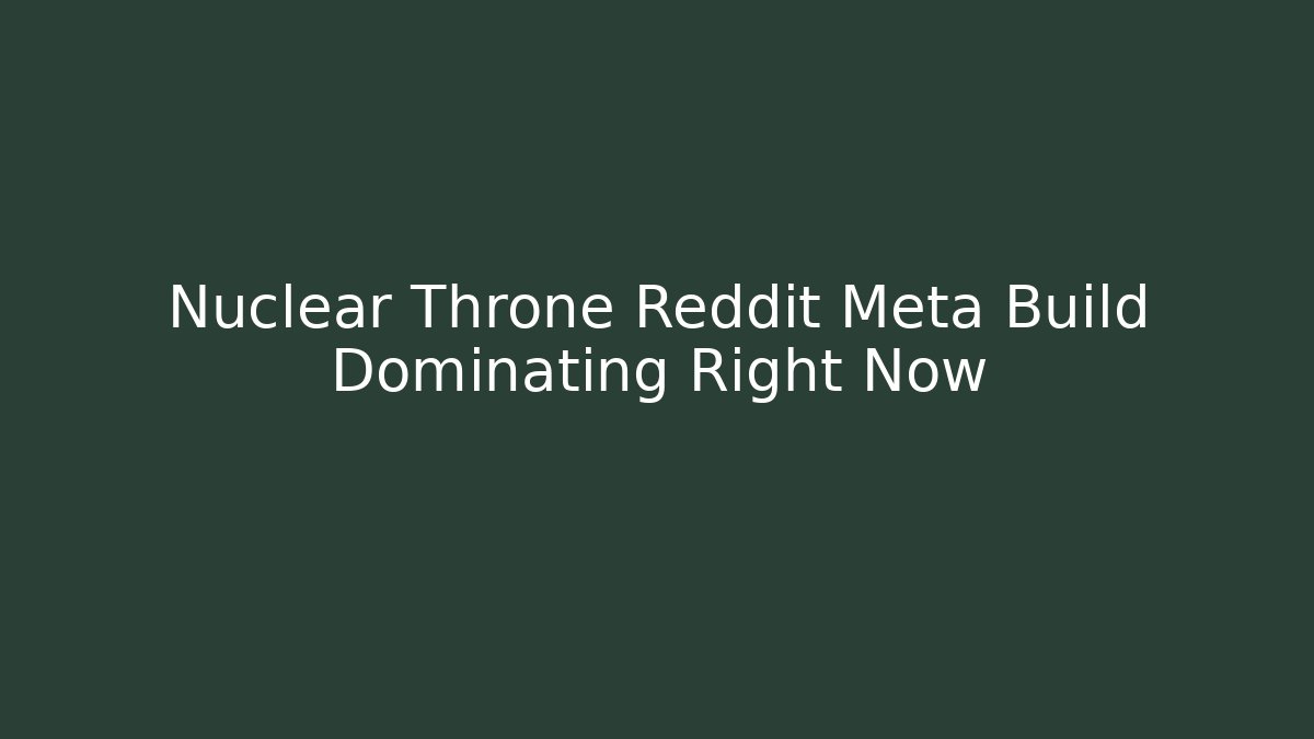 Nuclear Throne Reddit Meta Build Dominating Right Now