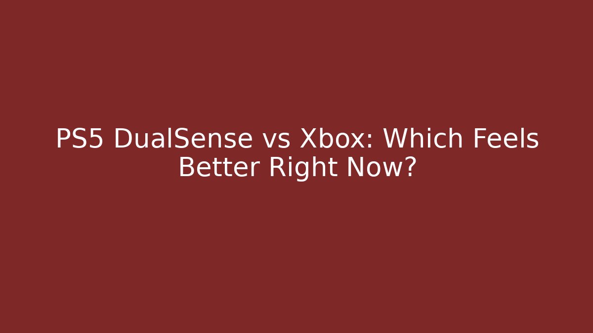 PS5 DualSense vs Xbox: Which Feels Better Right Now? - Vintage E-Juice