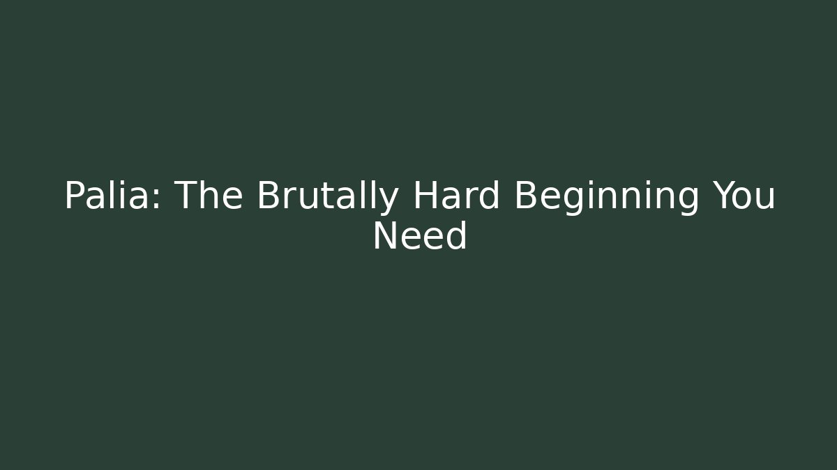 Palia: The Brutally Hard Beginning You Need