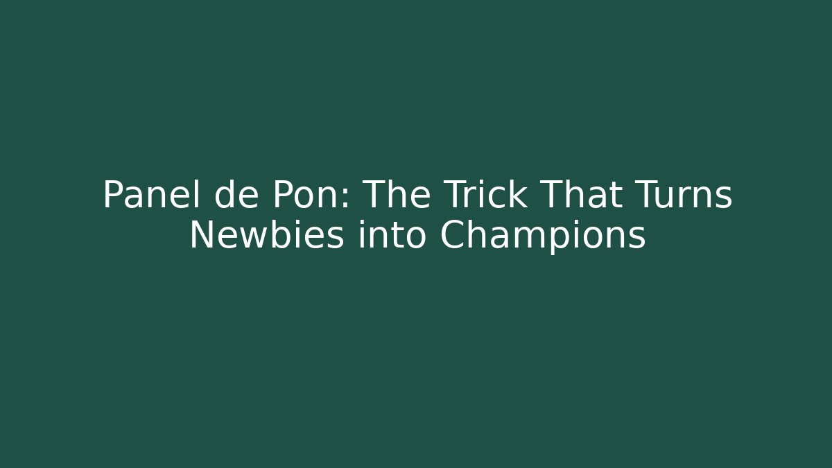 Panel de Pon: The Trick That Turns Newbies into Champions