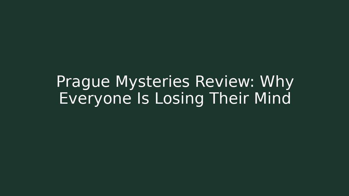 Prague Mysteries Review: Why Everyone Is Losing Their Mind - Vintage E-Juice