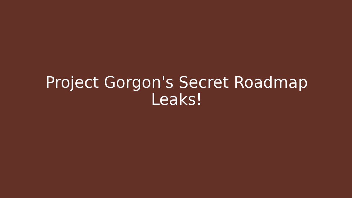 Project Gorgon's Secret Roadmap Leaks!