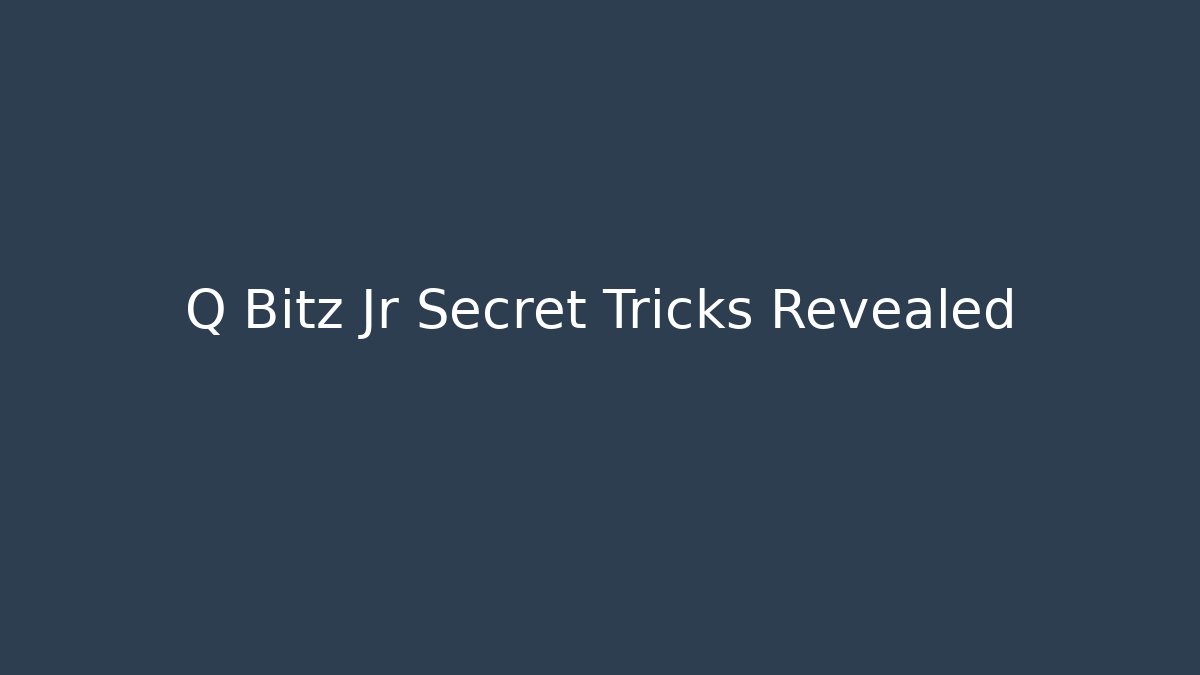 Q Bitz Jr Secret Tricks Revealed - Vintage E-Juice
