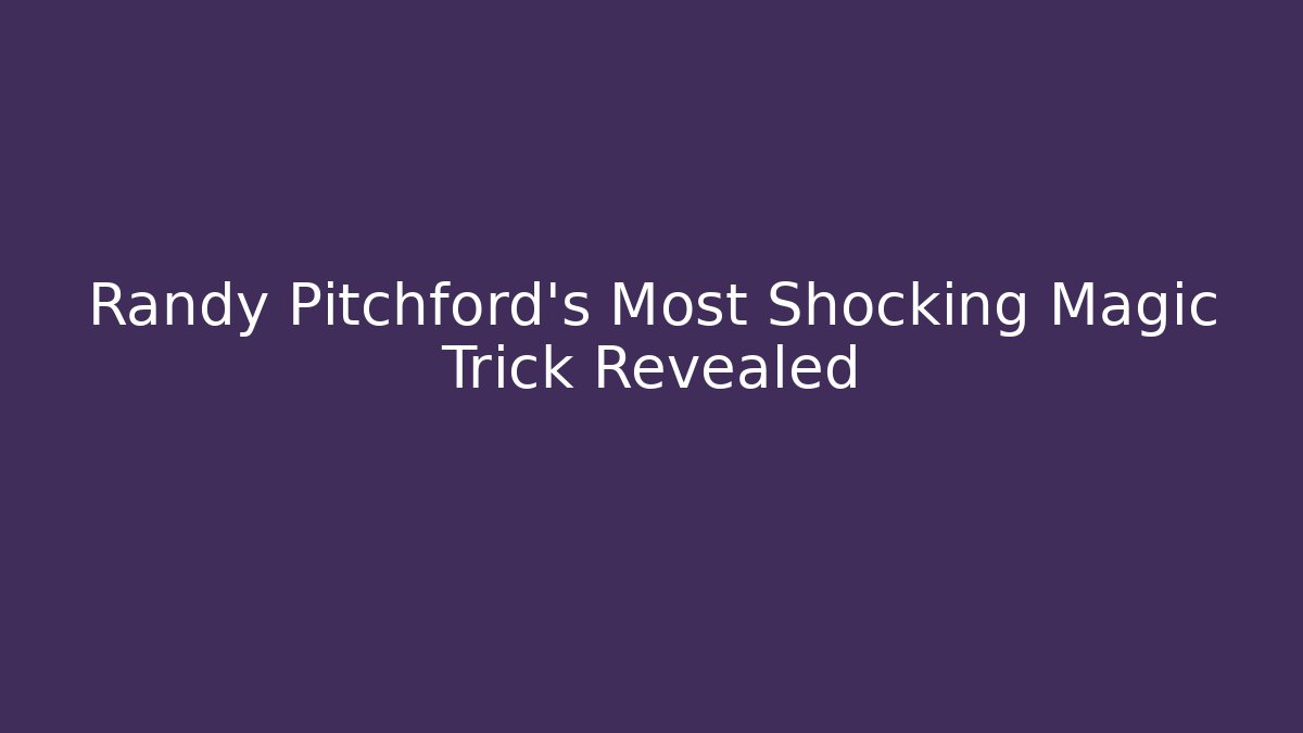 Randy Pitchford's Most Shocking Magic Trick Revealed - Vintage E-Juice