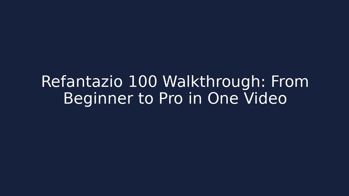 Refantazio 100 Walkthrough: From Beginner to Pro in One Video