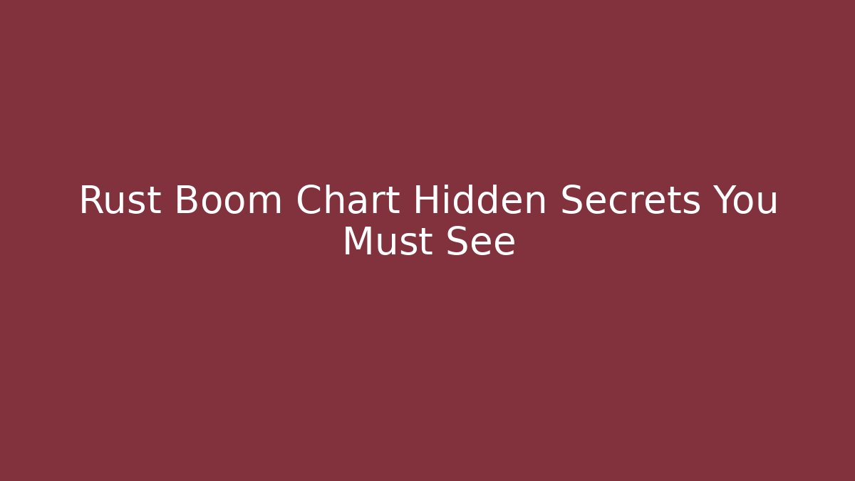 Rust Boom Chart Hidden Secrets You Must See