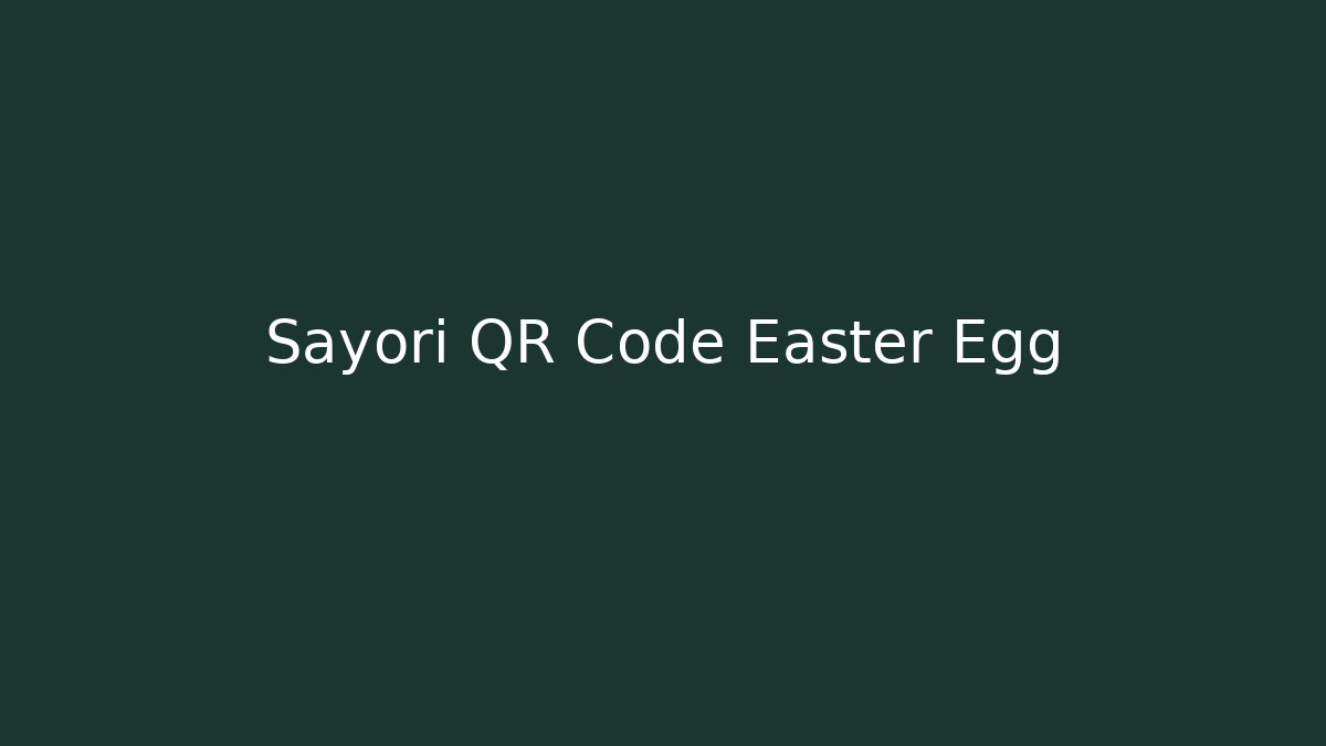 Sayori QR Code Easter Egg - Vintage E-Juice