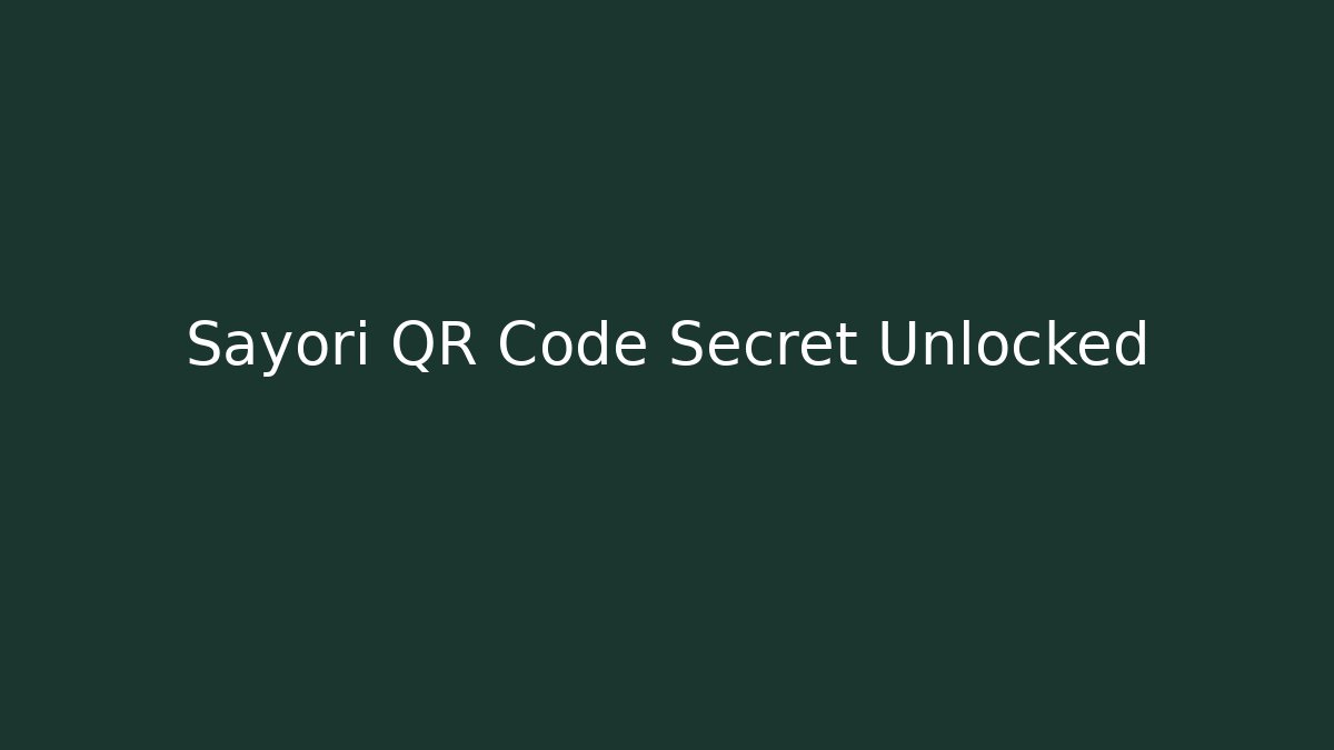 Sayori QR Code Secret Unlocked