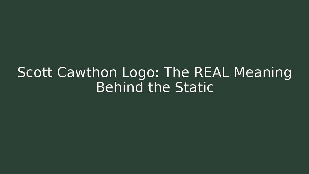 Scott Cawthon Logo: The REAL Meaning Behind the Static