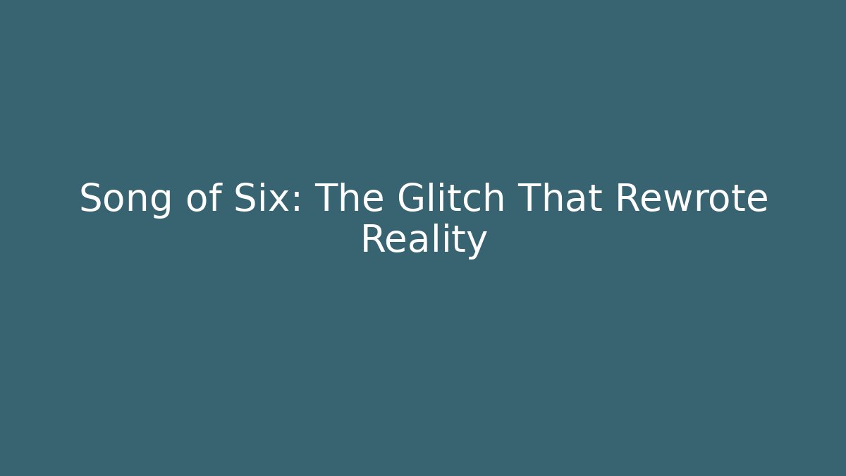 Song of Six: The Glitch That Rewrote Reality