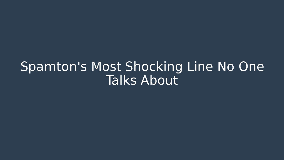 Spamton’s Most Shocking Line No One Talks About - Vintage E-Juice