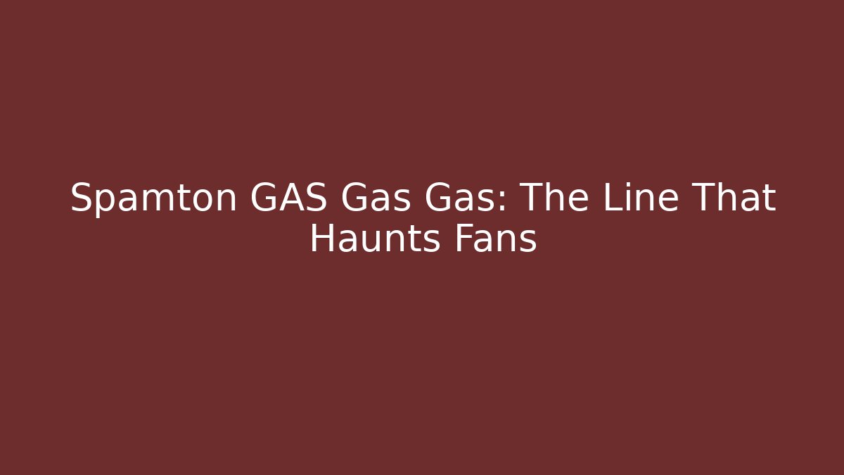 Spamton GAS Gas Gas: The Line That Haunts Fans