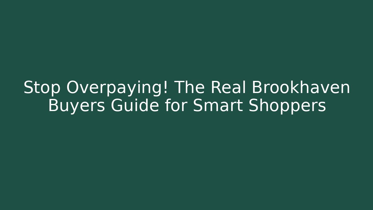 Stop Overpaying! The Real Brookhaven Buyers Guide for Smart Shoppers - Vintage E-Juice