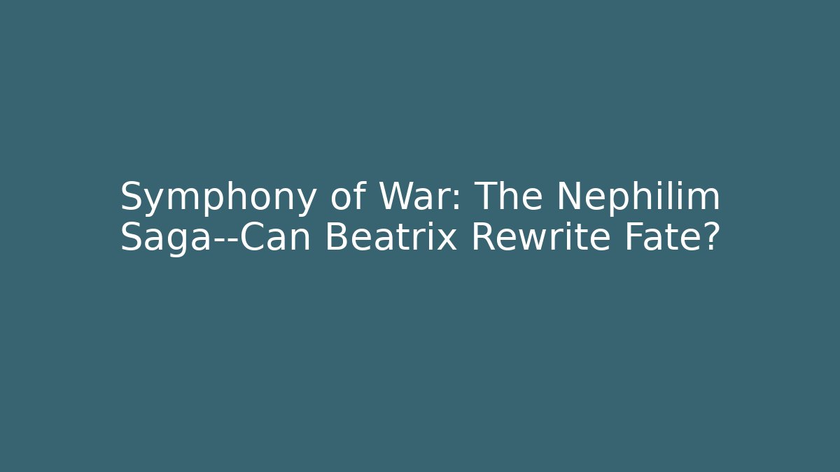Symphony of War: The Nephilim Saga—Can Beatrix Rewrite Fate?