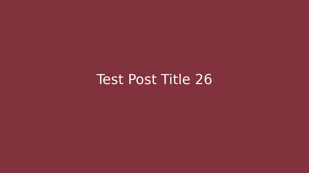 test keyword 26