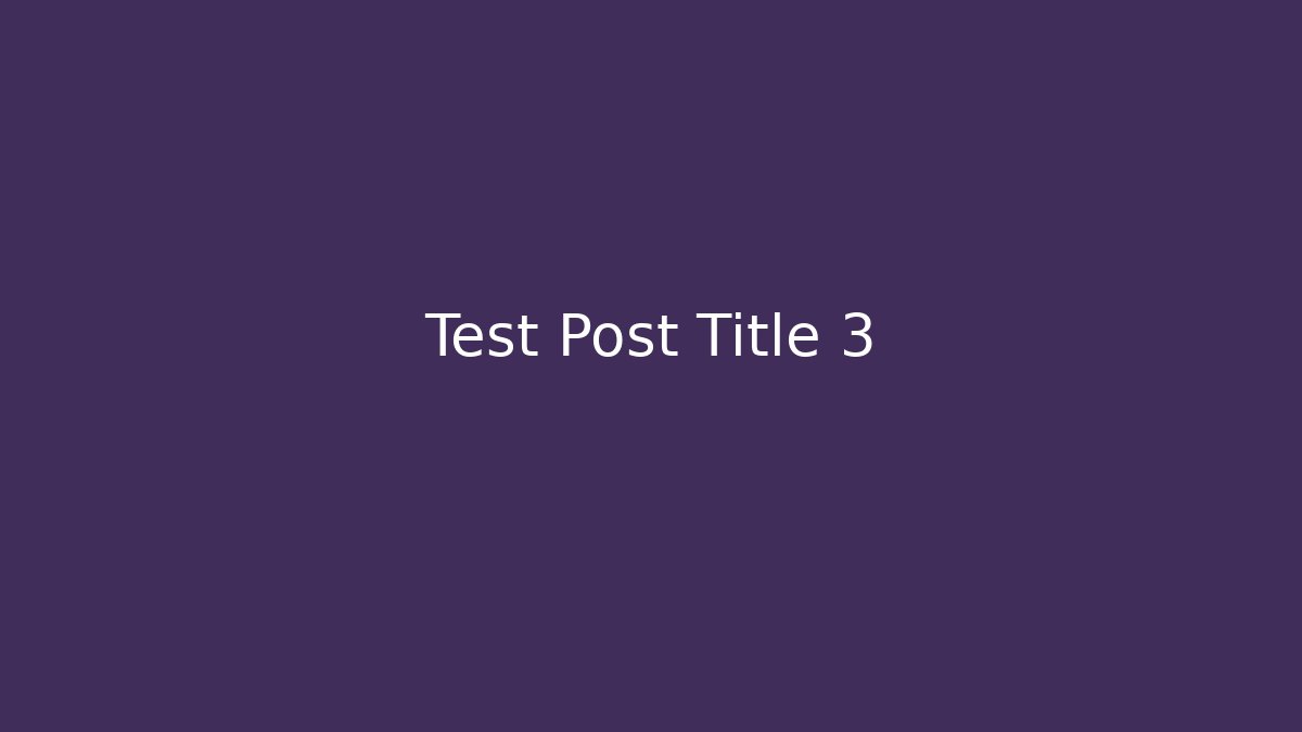 Test Post Title 3