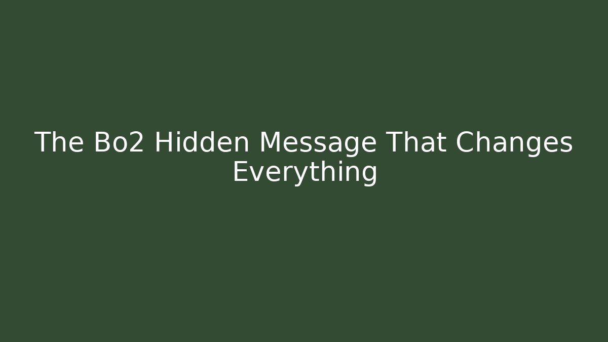 The Bo2 Hidden Message That Changes Everything - Vintage E-Juice