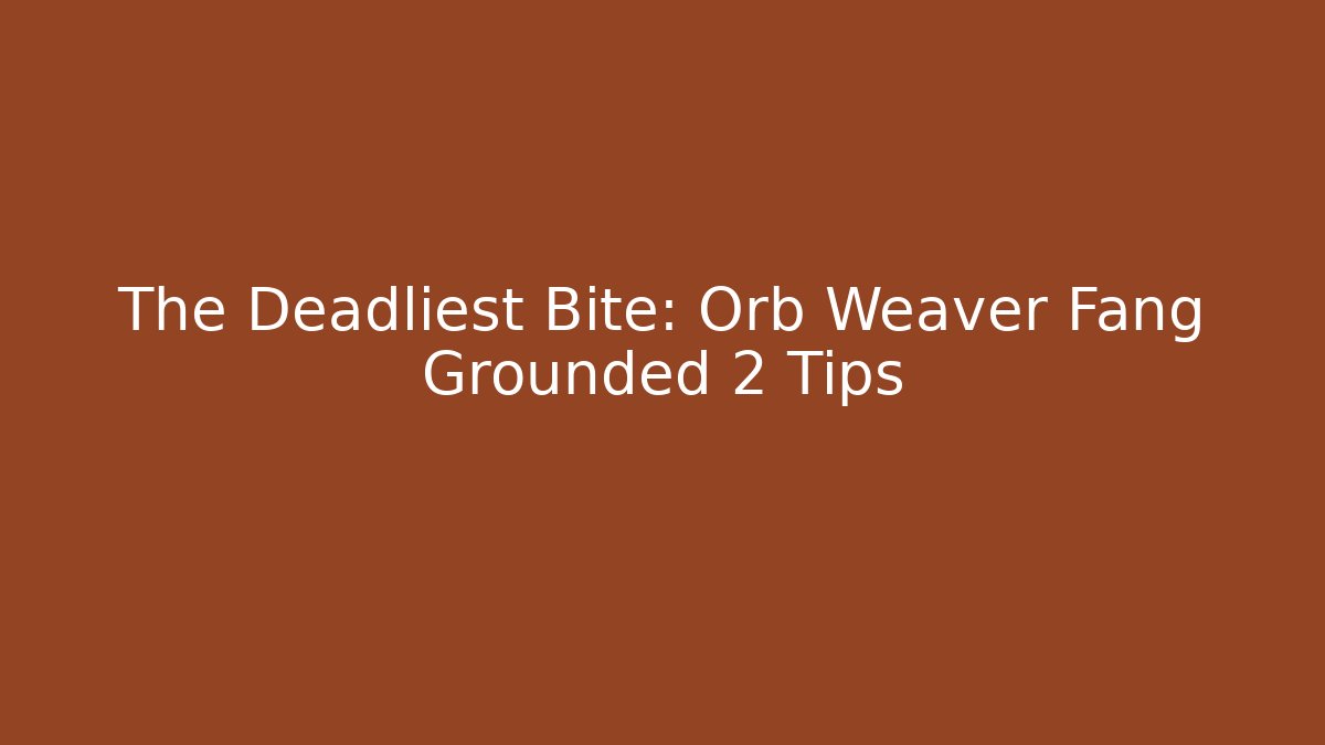 The Deadliest Bite: Orb Weaver Fang Grounded 2 Tips - Vintage E-Juice