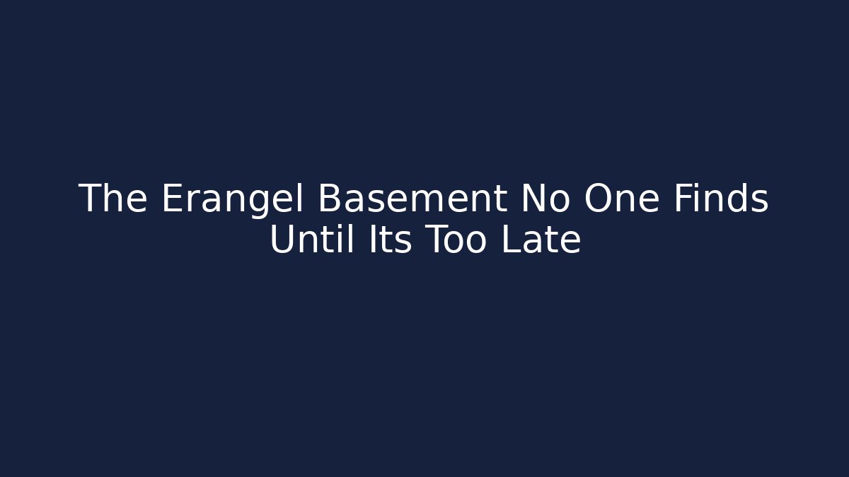 The Erangel Basement No One Finds Until Its Too Late
