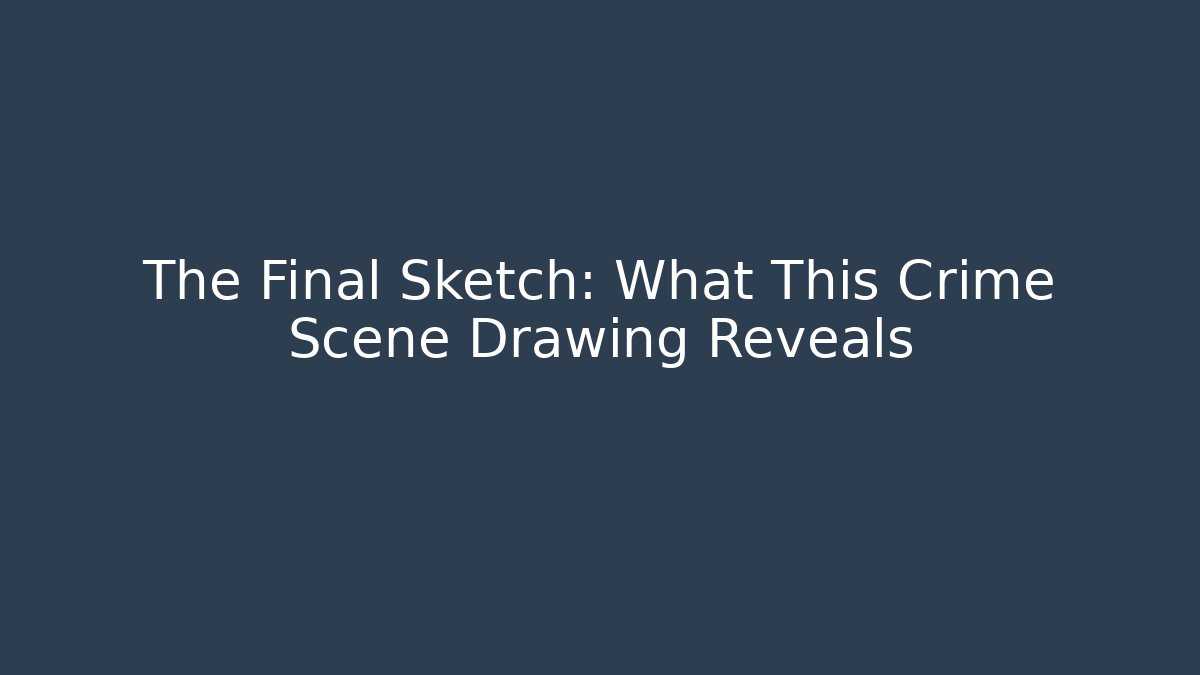 The Final Sketch: What This Crime Scene Drawing Reveals