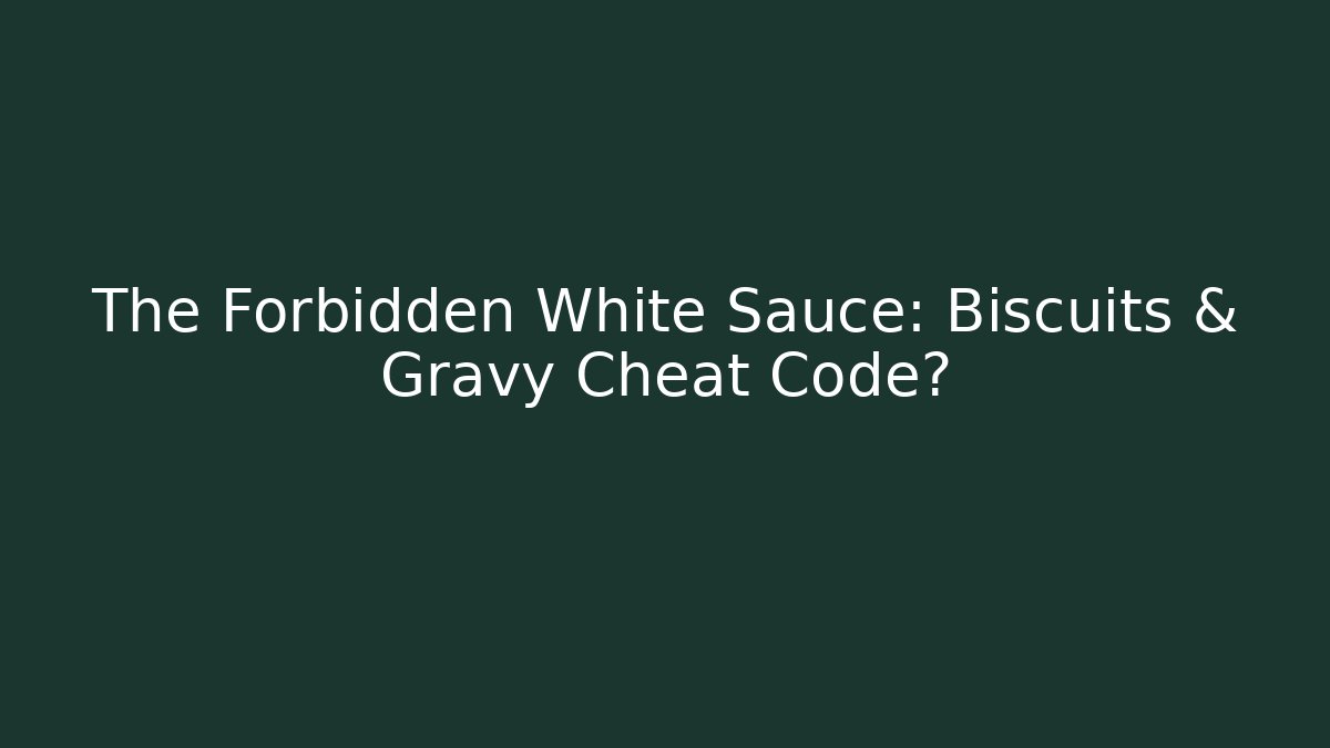 The Forbidden White Sauce: Biscuits & Gravy Cheat Code? - Vintage E-Juice