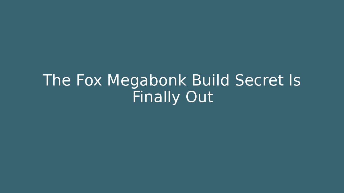 The Fox Megabonk Build Secret Is Finally Out