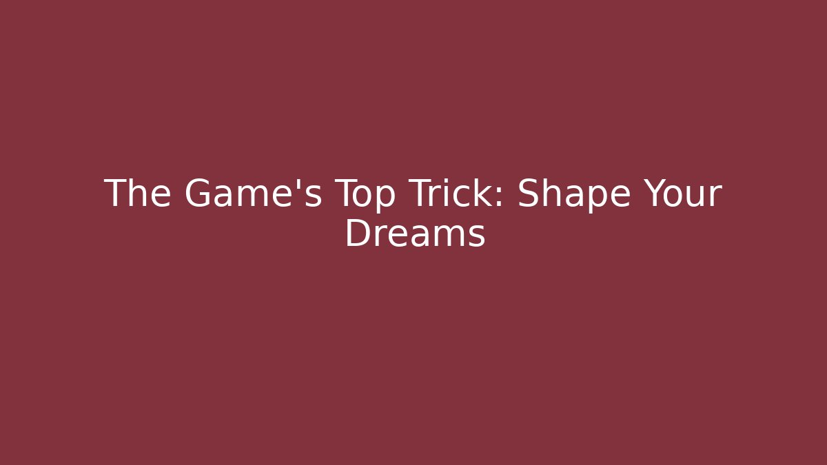 The Game's Top Trick: Shape Your Dreams - Vintage E-Juice