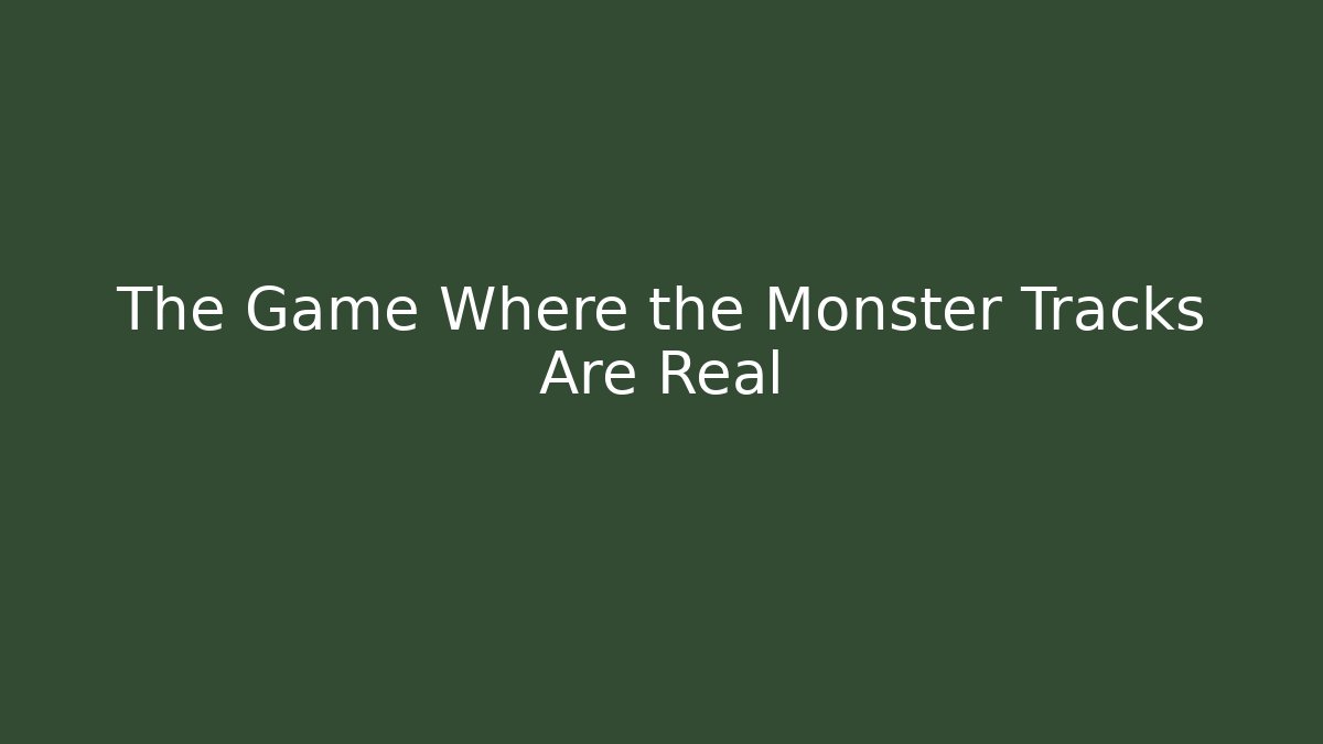 The Game Where the Monster Tracks Are Real