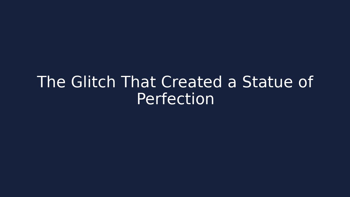The Glitch That Created a Statue of Perfection