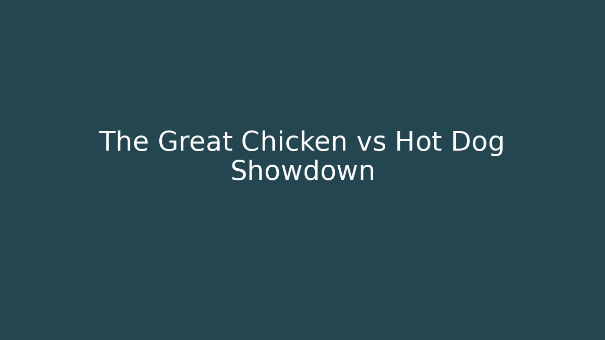 The Great Chicken vs Hot Dog Showdown - Vintage E-Juice