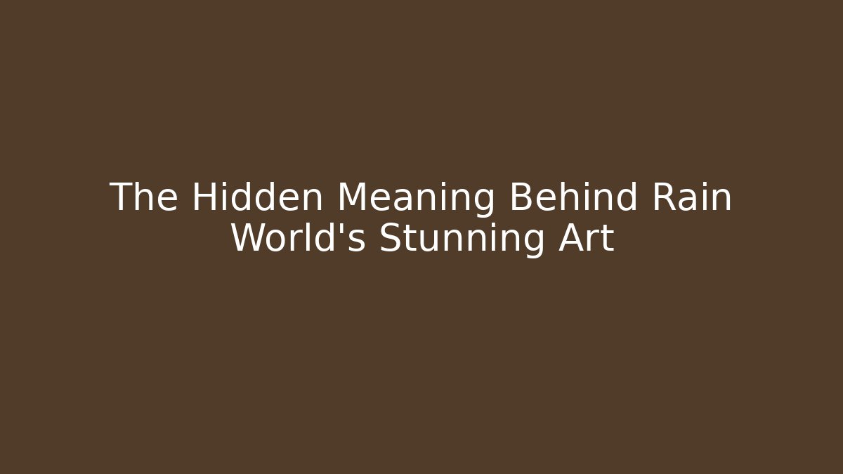 The Hidden Meaning Behind Rain World’s Stunning Art - Vintage E-Juice