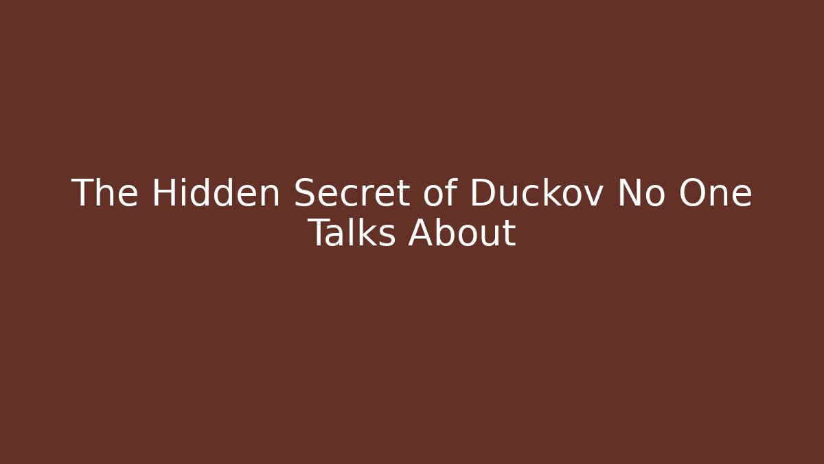 The Hidden Secret of Duckov No One Talks About