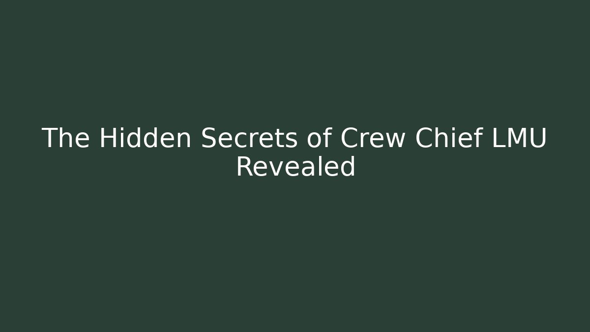 The Hidden Secrets of Crew Chief LMU Revealed
