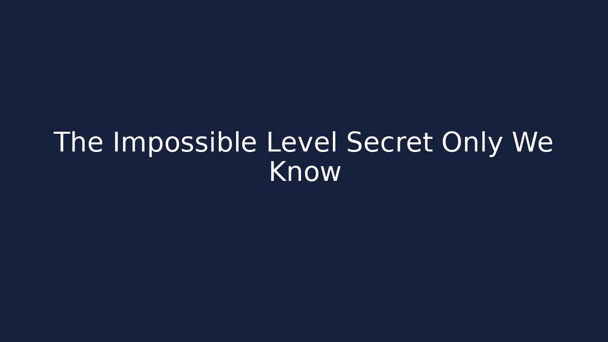 The Impossible Level Secret Only We Know - Vintage E-Juice