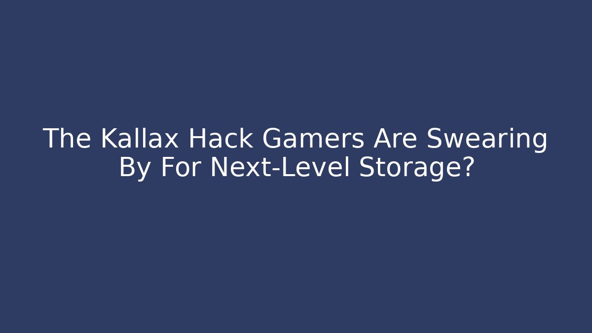 The Kallax Hack Gamers Are Swearing By For Next-Level Storage?