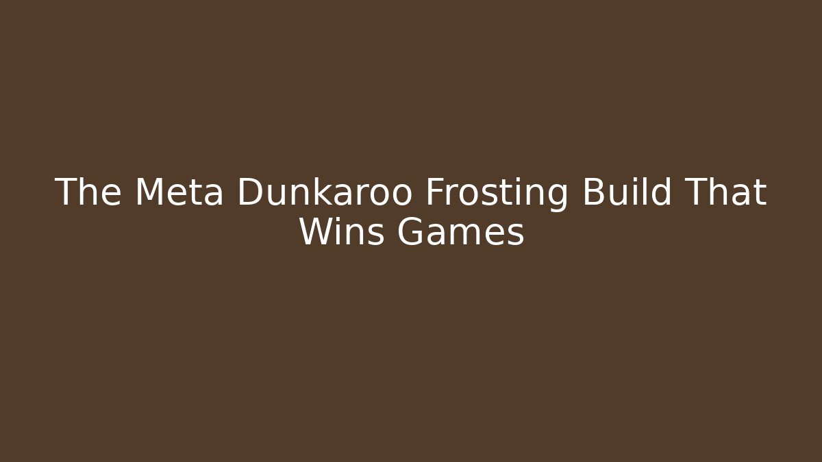 The Meta Dunkaroo Frosting Build That Wins Games - Vintage E-Juice