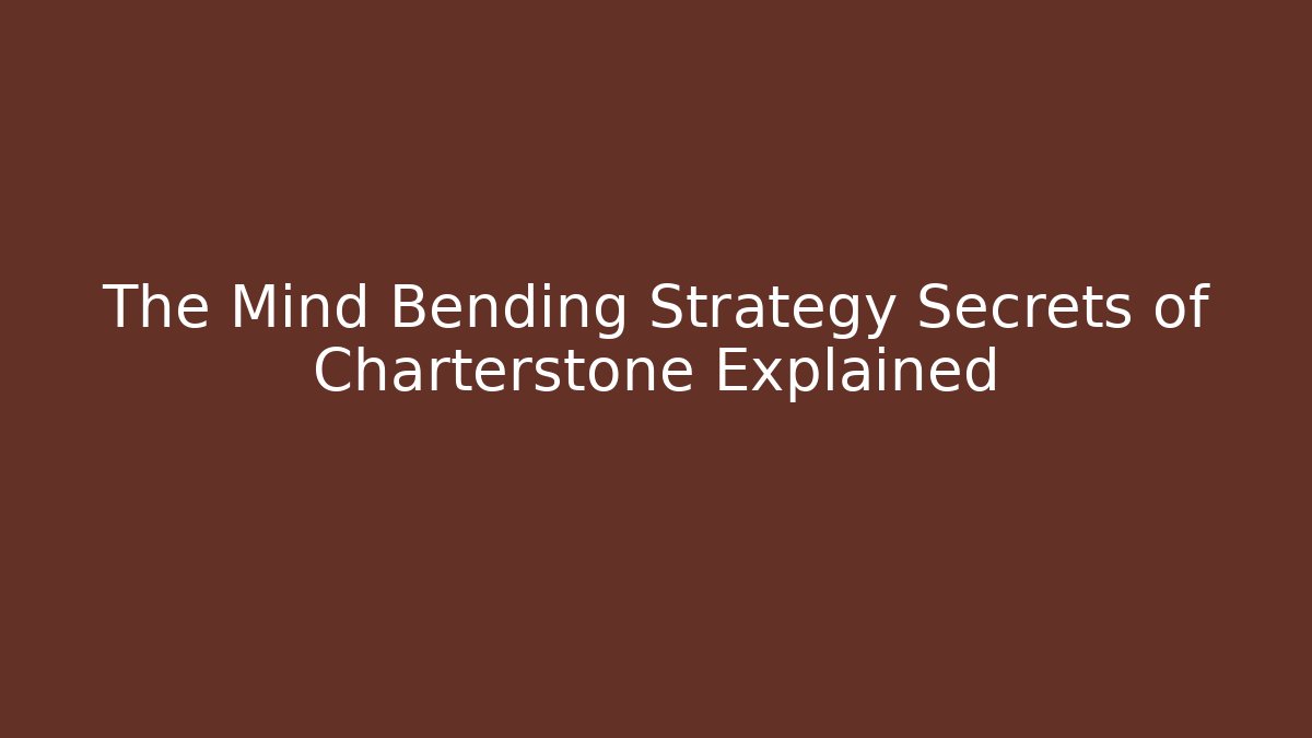 The Mind Bending Strategy Secrets of Charterstone Explained
