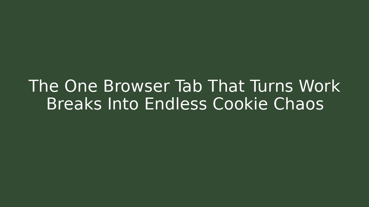 The One Browser Tab That Turns Work Breaks Into Endless Cookie Chaos