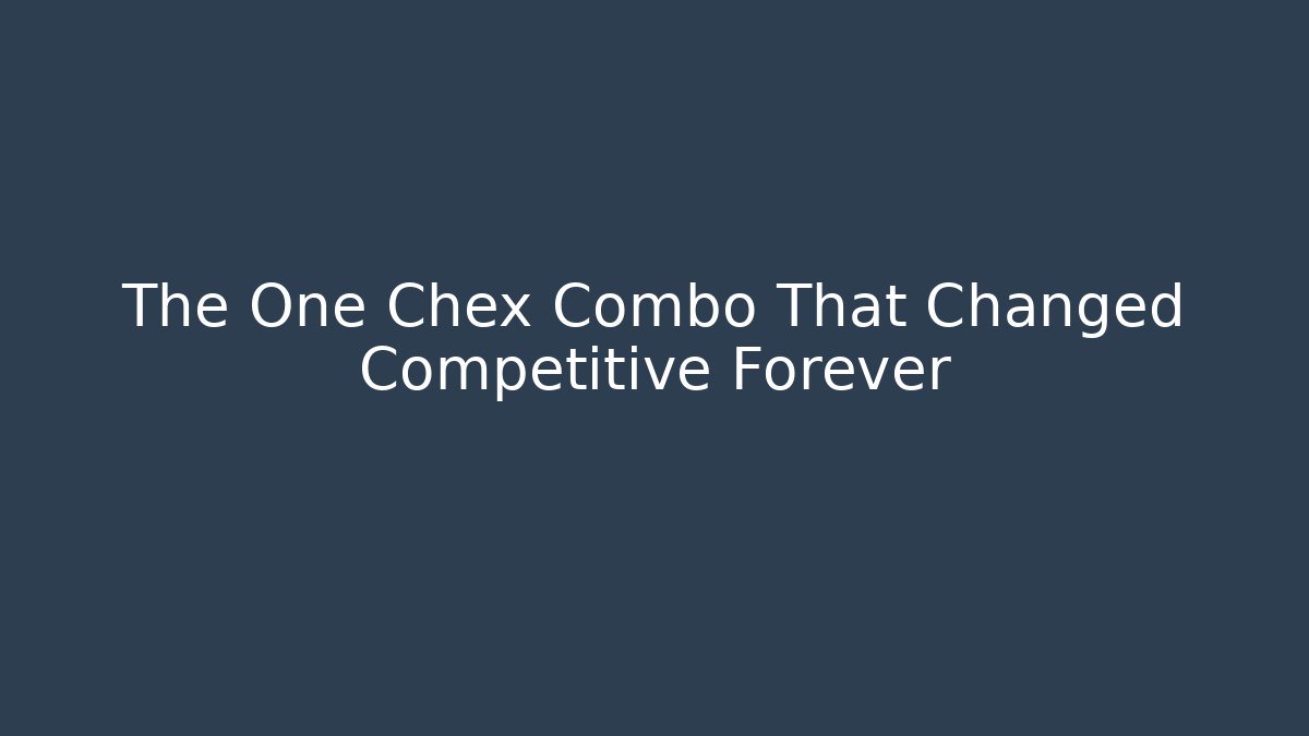 The One Chex Combo That Changed Competitive Forever - Vintage E-Juice