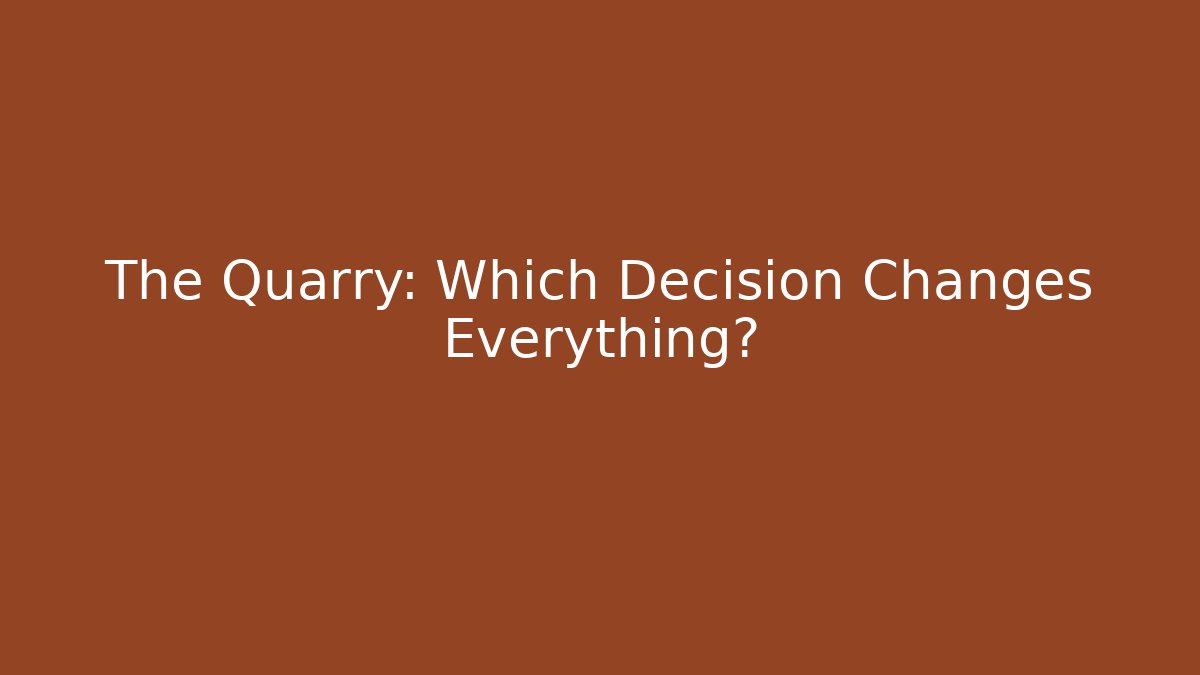 The Quarry: Which Decision Changes Everything? - Vintage E-Juice