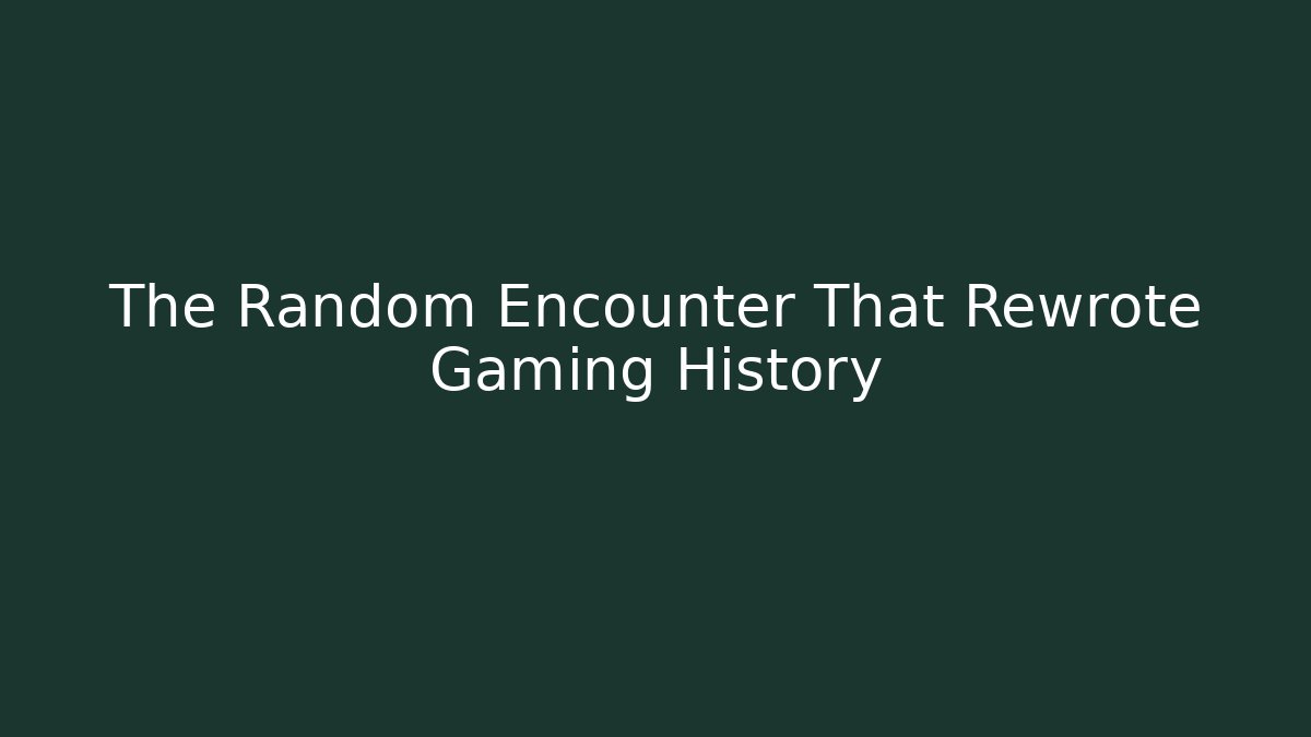 The Random Encounter That Rewrote Gaming History