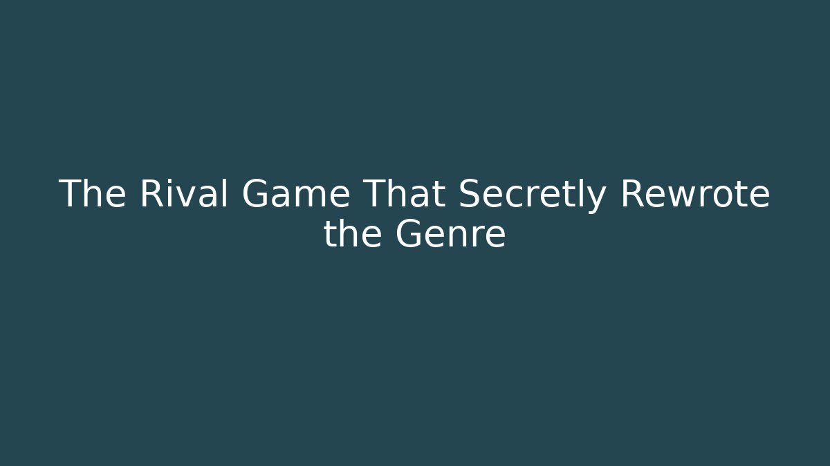 The Rival Game That Secretly Rewrote the Genre