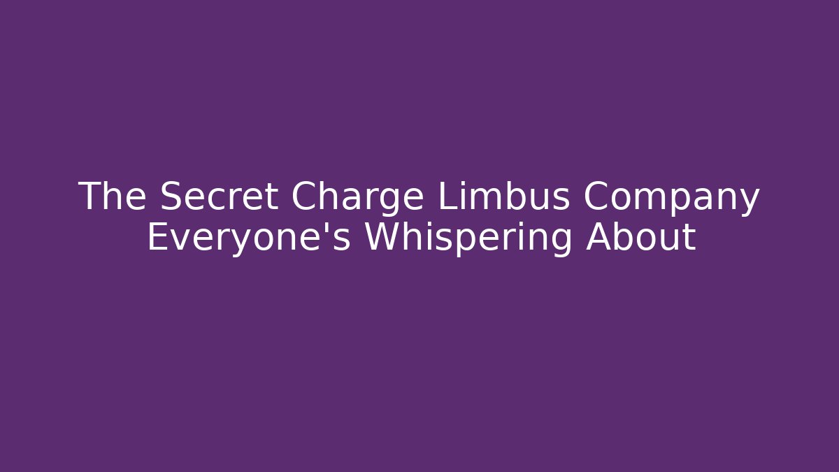 The Secret Charge Limbus Company Everyone’s Whispering About