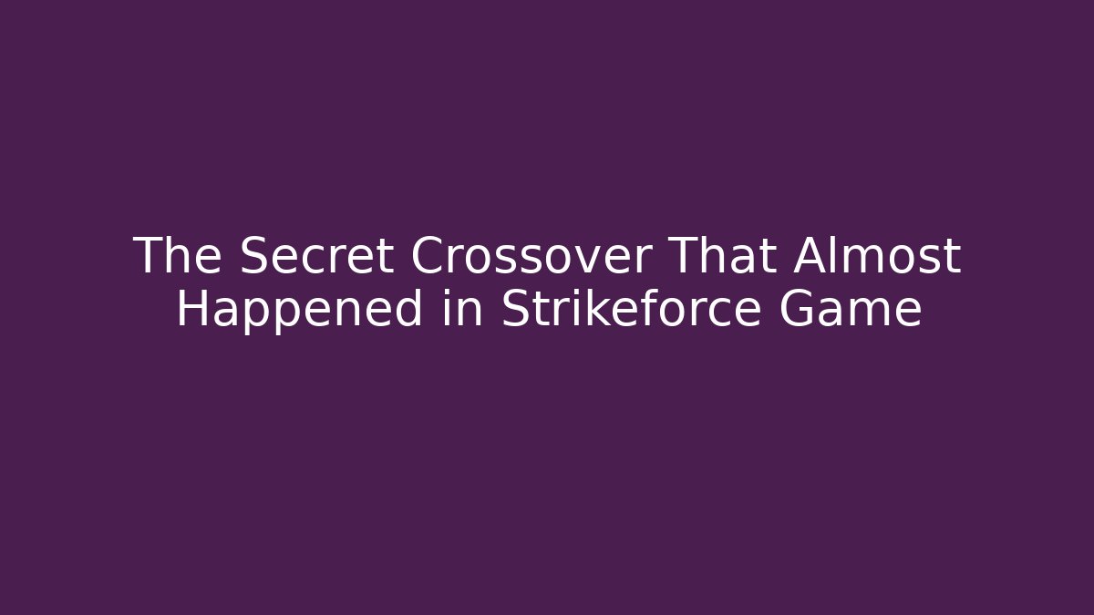 The Secret Crossover That Almost Happened in Strikeforce Game