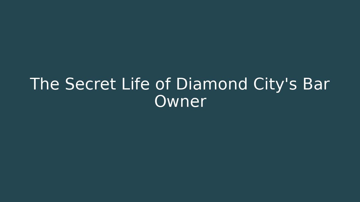 The Secret Life of Diamond City's Bar Owner