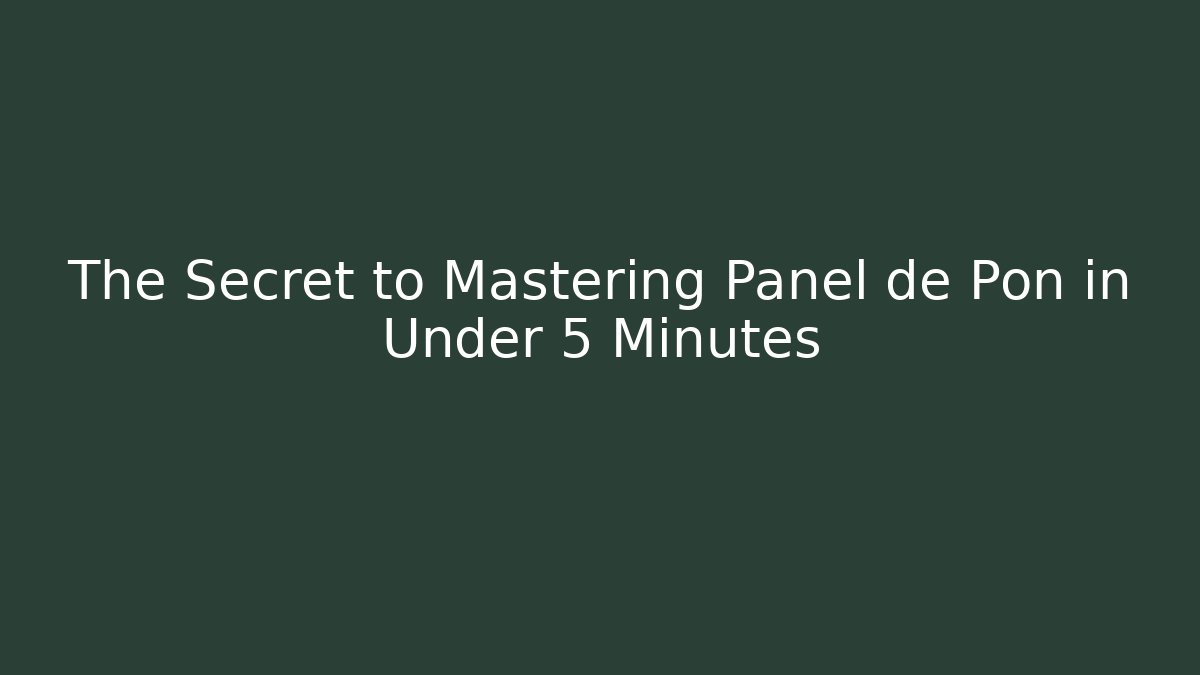 The Secret to Mastering Panel de Pon in Under 5 Minutes