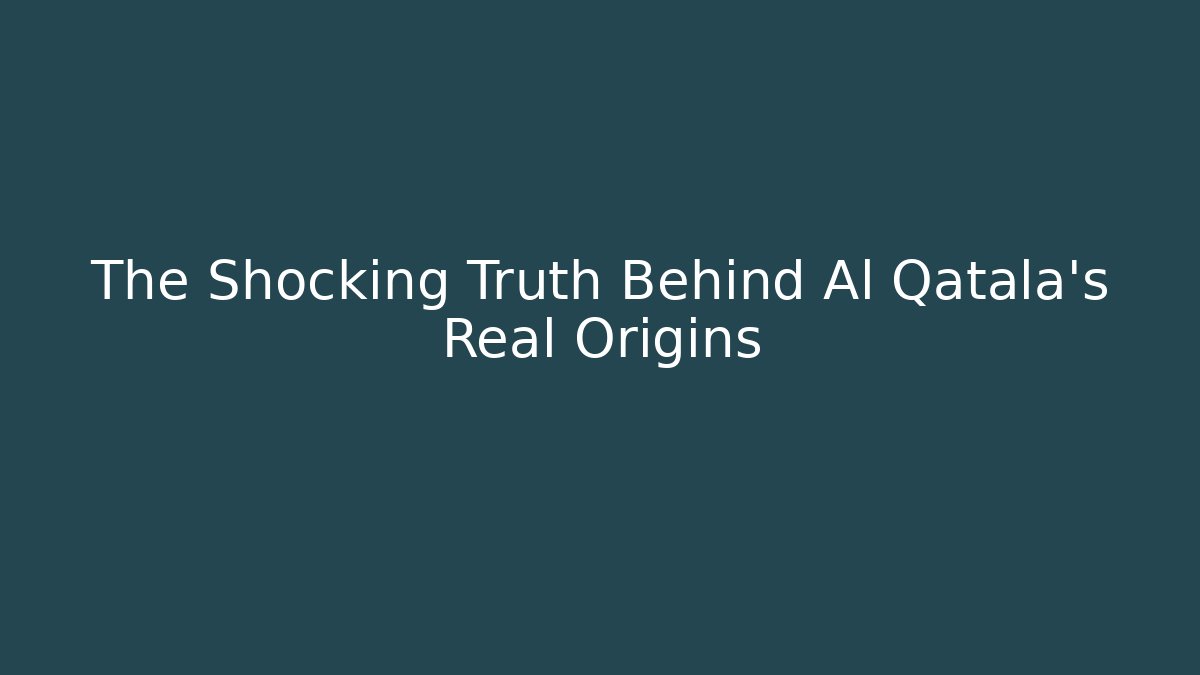 The Shocking Truth Behind Al Qatala's Real Origins - Vintage E-Juice