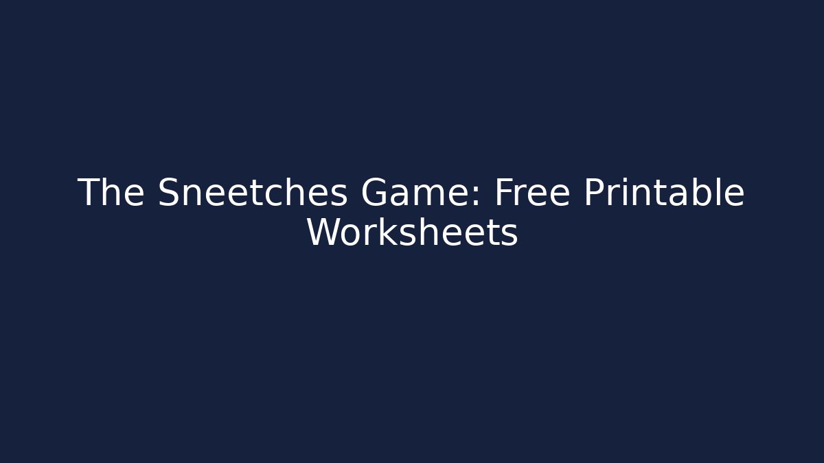 The Sneetches Game: Free Printable Worksheets