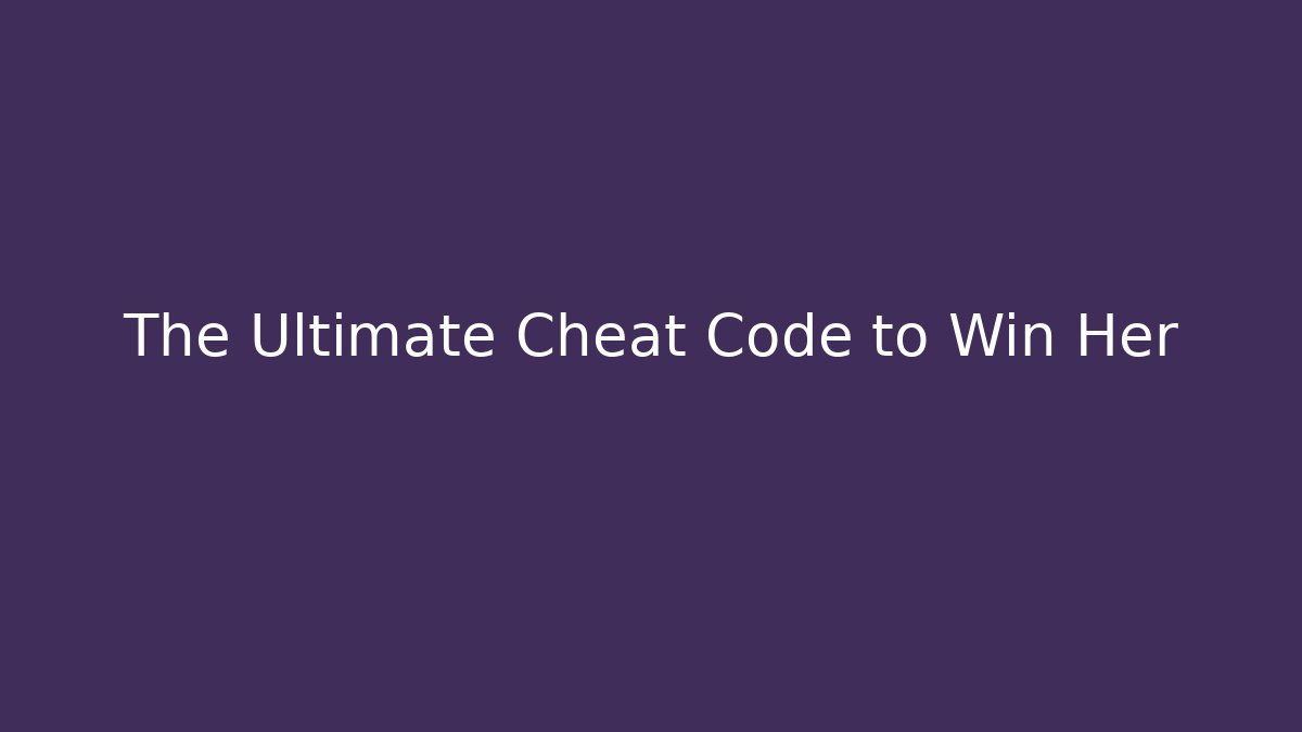 The Ultimate Cheat Code to Win Her - Vintage E-Juice