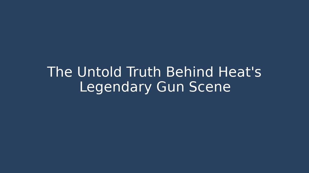 guns in the movie heat